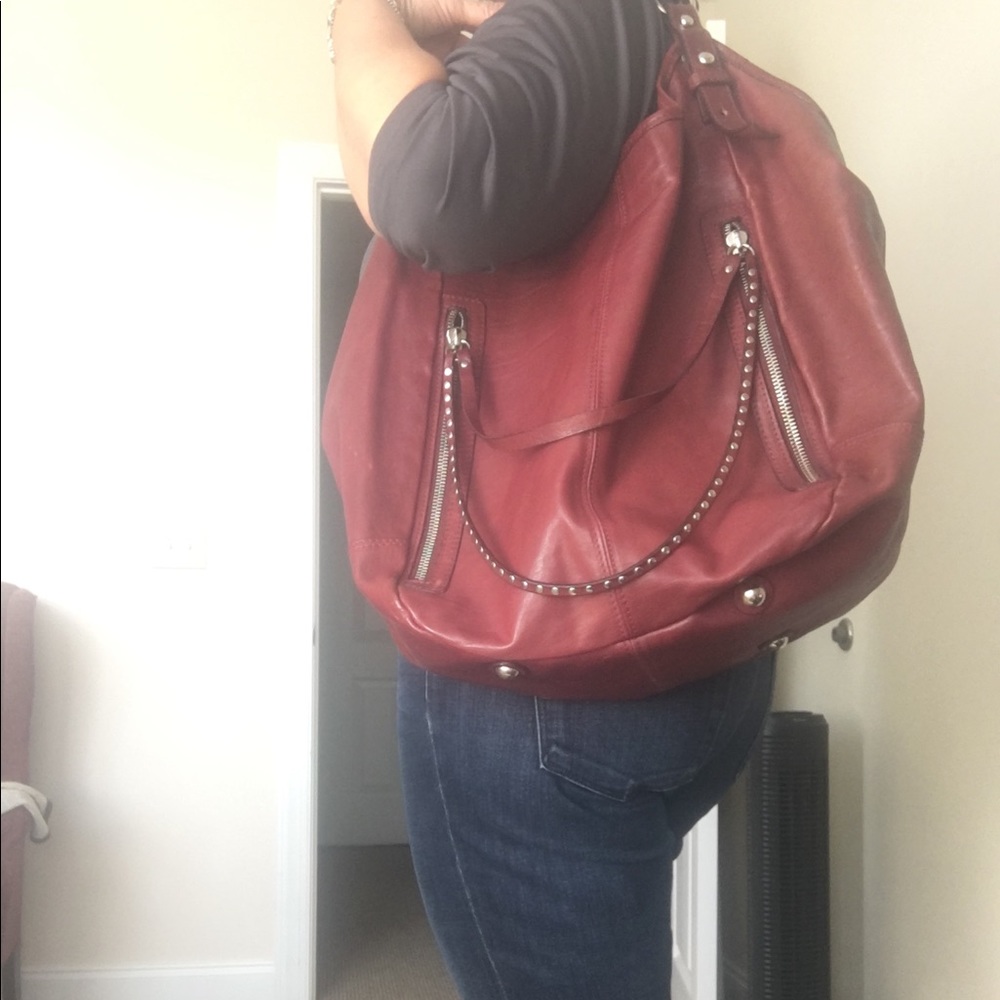 Gorgeous Italian Leather Bag, extra large.